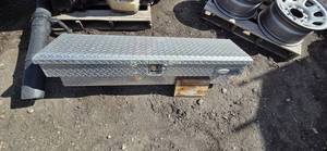 Aluminum Diamond Plate Toolbox with Lid - Truck BedTrailer Storage