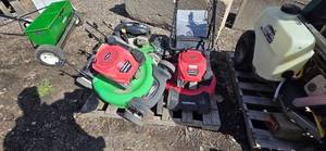 Mixed lot of Push Mowers