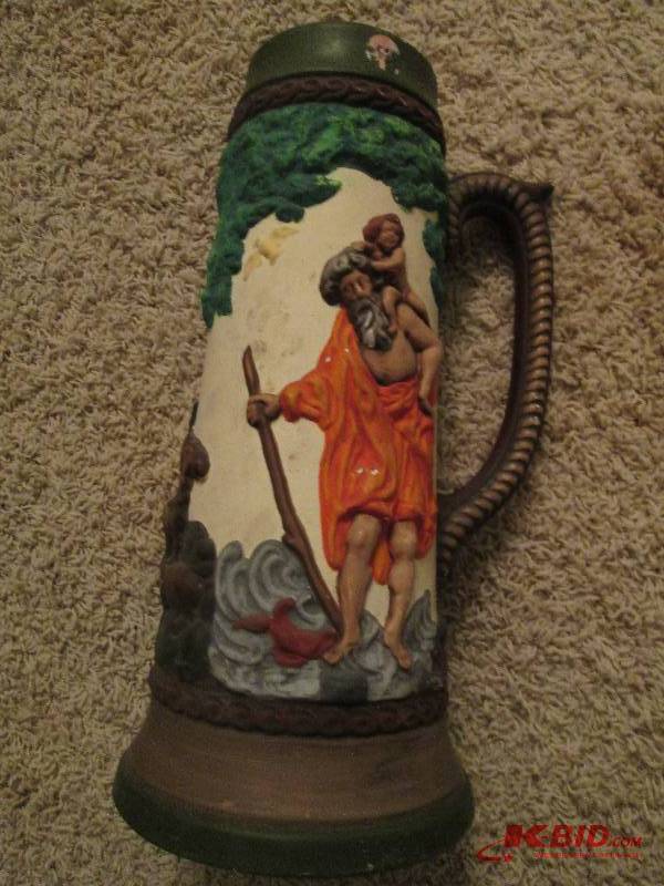 tall vintage mug, 14 inches tall...