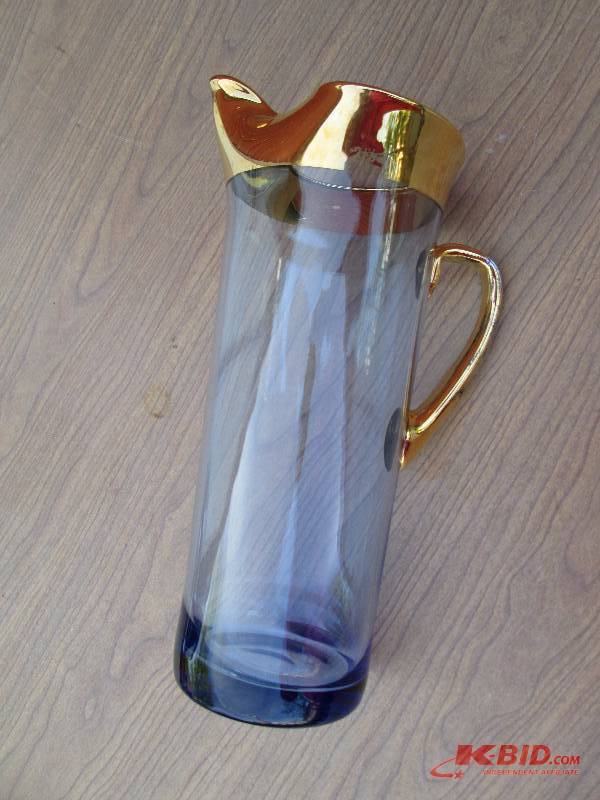blue and gold pitcher...