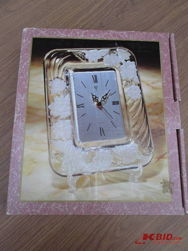 glass clock...