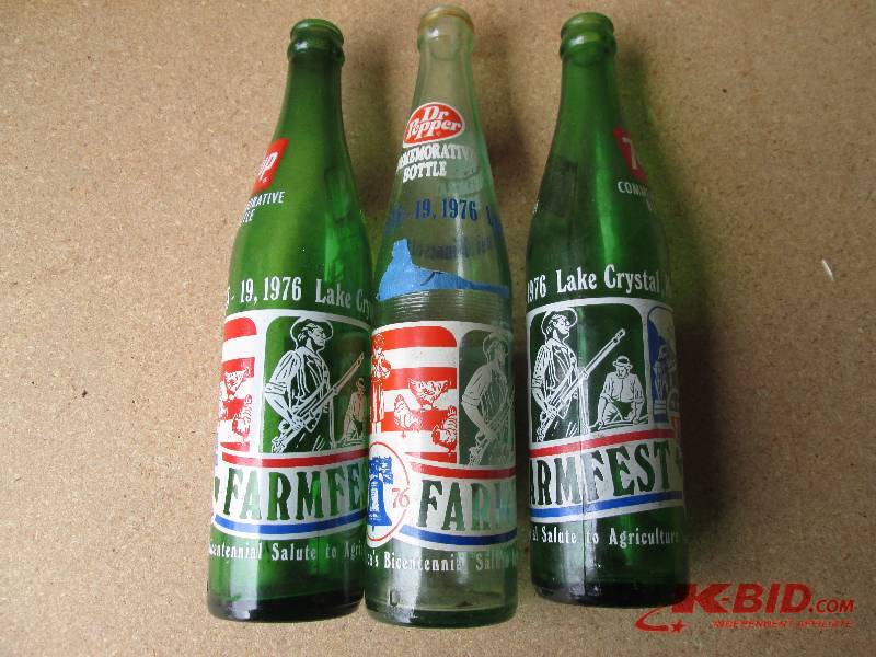 Group of 3 Dr. Pepper 1976 Farmfest...