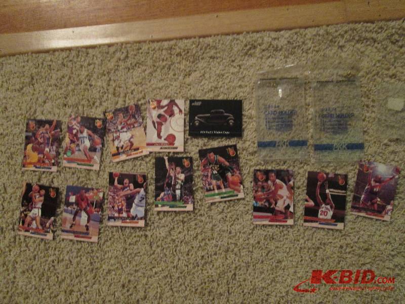 Lot of Basketball cards with 2 acry...