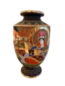 13-Inch Japanese Cloisonne Vase - Hand Painted Enamel Artwork, Made in Japan