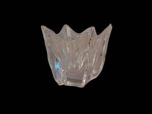 Orrefors Crystal Flower Bowl - 4 X 4.5 Inch, Bottom Marked