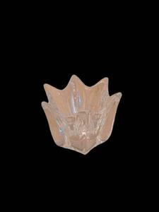 Orrefors Crystal Flower Bowl - 4 X 4.5 Inch, Bottom Marked