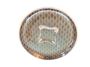 Steuben Hand-Blown Round Glass Bowl - Marked on Bottom