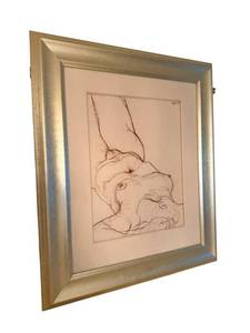 Framed Nude Figure Study - Signed Upper Right, 32 x 37 12 Inches