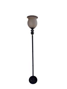72-Inch Floor Lamp with Frosted Glass Bell Shade