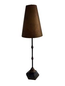 33-Inch Tall Table Lamp with Crackled Shade
