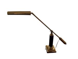Brass Adjustable Desk Lamp with Cylindrical Shade - Vintage Task Light