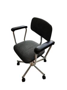 Ergonomic Office Chair with Mesh Back and Padded Armrests, Chrome Base
