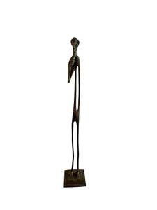 Brass Abstract Figure Sculpture - 16 Inches Tall - Made in India