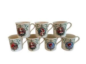 Lenox Christmas Mugs - Marked Lenox Holiday Pattern Ceramic Cups