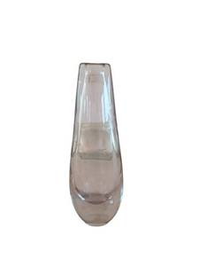 Tall Glass Vase with Long Narrow Neck