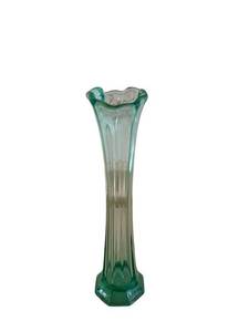 Glass Vase - 10-Inch Tall with Fluted Rim