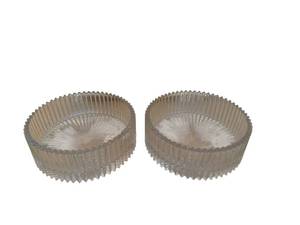 Two Glass Bowls - 8.5 x 3
