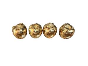 Gold Tone Salt & Pepper Shaker Sets (Two Sets) - Metal