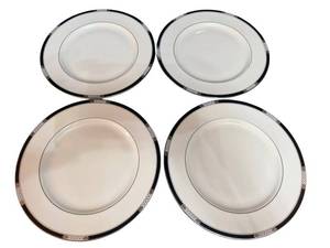 Lenox Hancock Platinum Dinner Plates (Set of 4) - 10.5 Inch - Presidential Collection