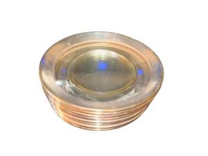 Silver Rimmed 8-Inch Glass Bowls (Lot of 11)