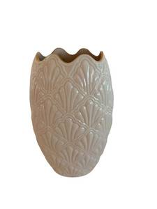 Lenox 10-Inch Vase with Embossed Floral Motif