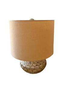 Table Lamp with Fabric Drum Shade - 15.5-Inch Height