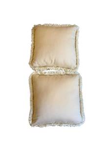Fringe-Trim Throw Pillows (Lot of 2)