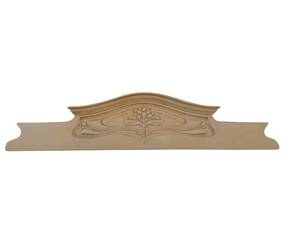 Ornate Plaster Wall Hanging with Floral Relief