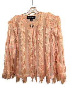 Colleen Lopez XS Fringe Knit Cardigan with Tassels - Made in China