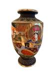 13-Inch Japanese Cloisonne Vase - Hand Painted Enamel Artwork, Made in Japan