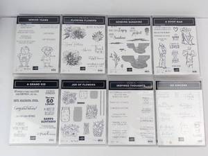 Stampin Up Cling & Photopolymer Stamp Sets (Lot of 8)
