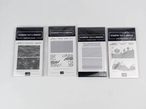 Stampin Up Stampin Cut & Emboss Embossing Folders 4-Pack Set