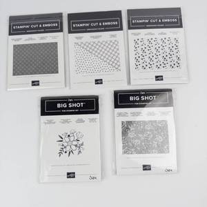 Stampin Up Stampin Cut & Emboss Embossing Folders (Lot of 5)