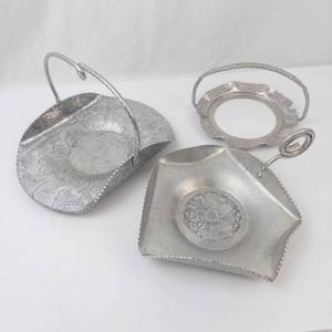 Vintage Lot of Aluminum Hand Wrought Items (Lot of 3)