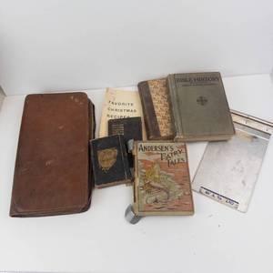 Andersens Fairy Tales, Bible History, Mothers Encyclopedia & Favorite Christmas Recipes
