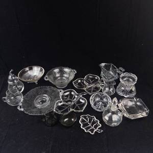 Assorted Clear Glassware - Bowls, Compotes, Sugar Bowls & Cruet