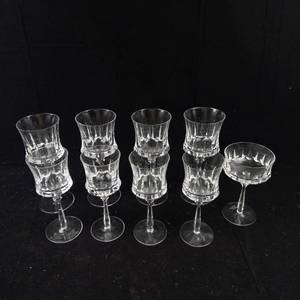 9-Piece Crystal Glass Stemware Set