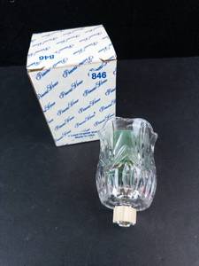 Princess House Lead Crystal Votive Holder Made in USA (Box 846)