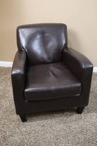 Brown Leather Armchair
