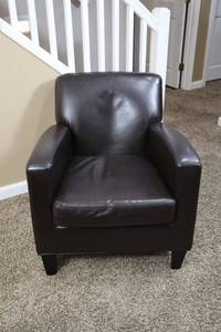 Brown Leather Armchair