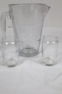 Ikea Pitcher & Minnesota Cider Guild Glasses (3-piece Set)