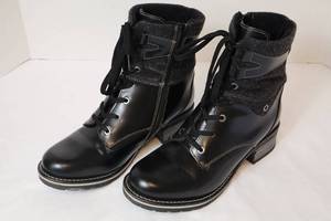 Womens Lace-Up Ankle Boots Size 41