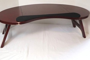 Levenger Kidney Shaped Desk Table 31 X 16 X 10 in