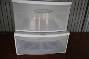 Plastic Storage Bins (Lot of 2)