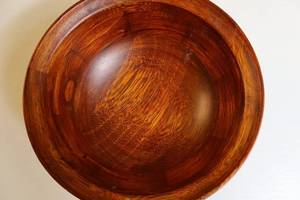 Hand-Carved Wooden Bowl