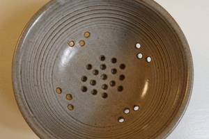 Handmade Pierced Ceramic Bowl
