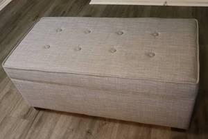 Upholstered Storage Ottoman Bench