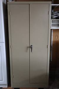 Metal Storage Cabinet 4 Shelves 65.5 X 30 X 15 in