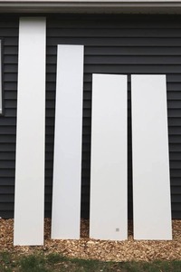 Shelving Boards White & Ebony (Lot of 7)