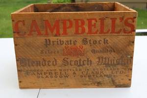 Vintage Campbells Whiskey Crate